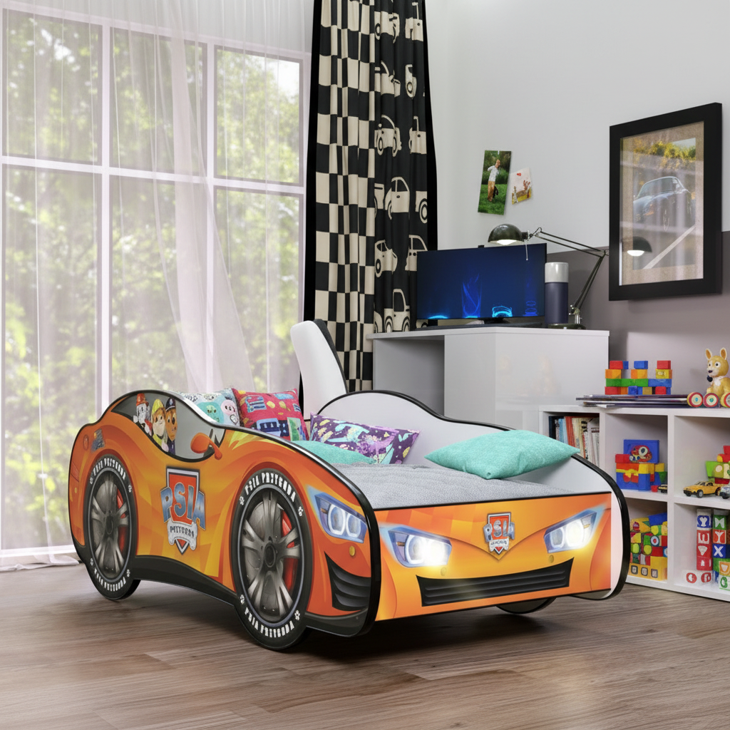 Letto Paw Patrol in cameretta moderna