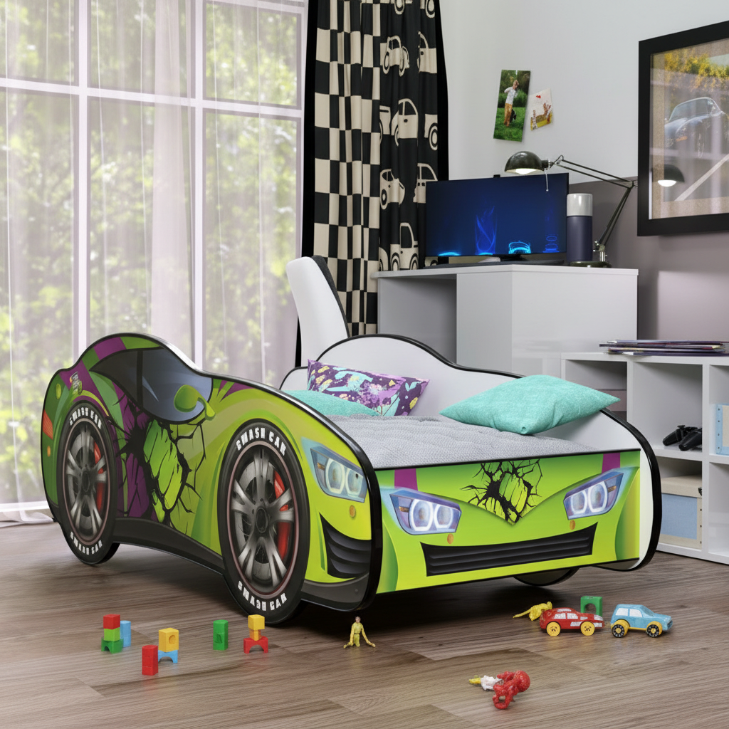 Vista laterale Hulk Smash