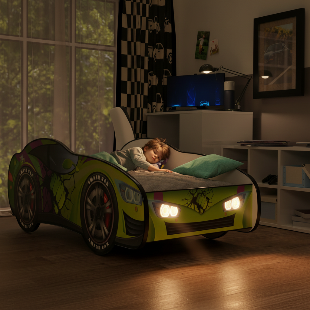 Letto Hulk con LED sera