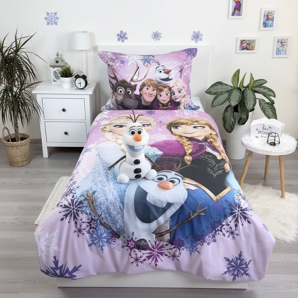 Cameretta completa con set letto Frozen doubleface decorazioni Disney