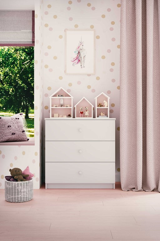 Cassettiera Babydreams Bianca Senza Motivo