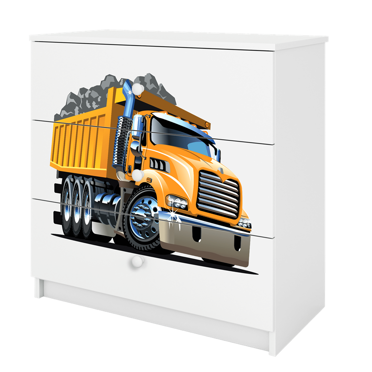 Cassettiera Babydreams Bianca Camion