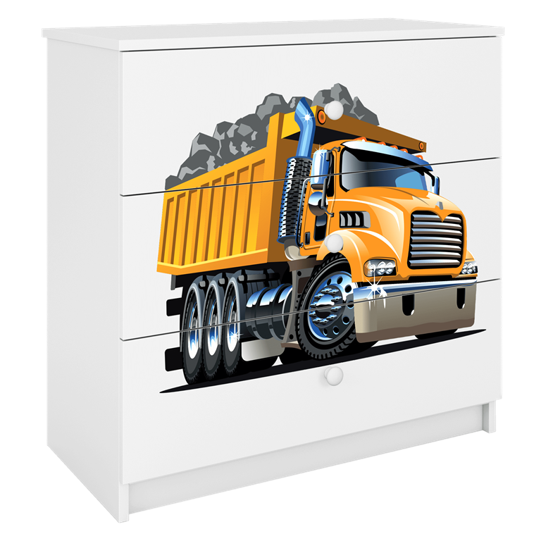 Cassettiera Babydreams Bianca Camion