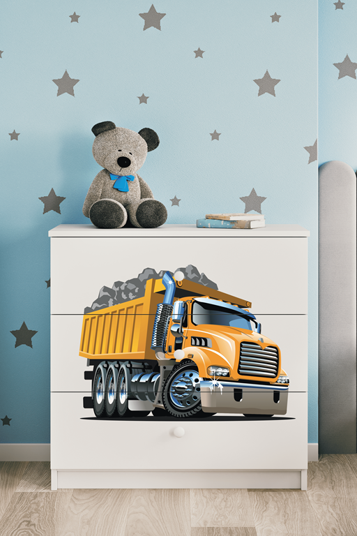 Cassettiera Babydreams Bianca Camion