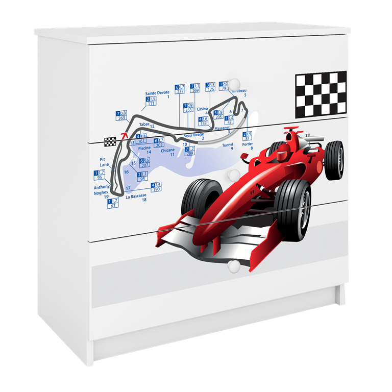 Cassettiera per bambini babydreams white formula