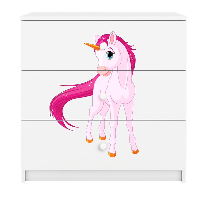 Cassettiera per bambini baby dreams white horse
