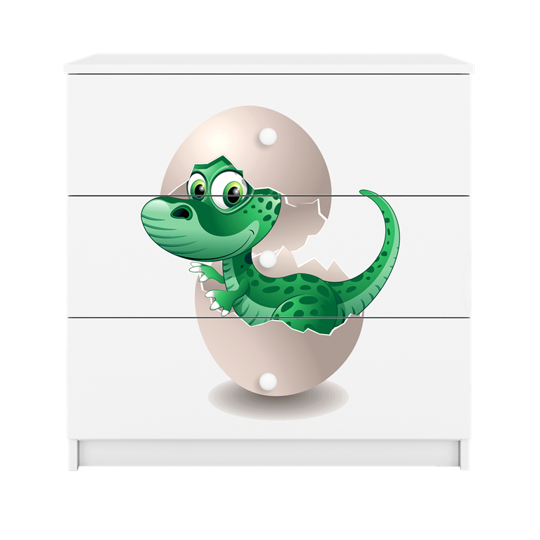Cassettiera per bambini baby dreams white baby dino