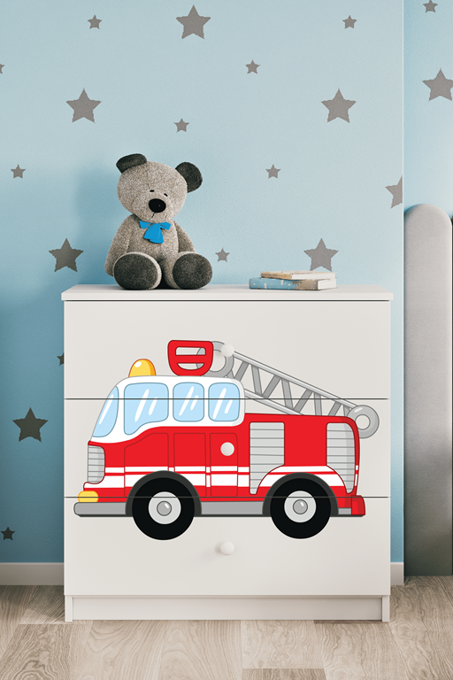 Chest of drawers babydreams white fire brigade