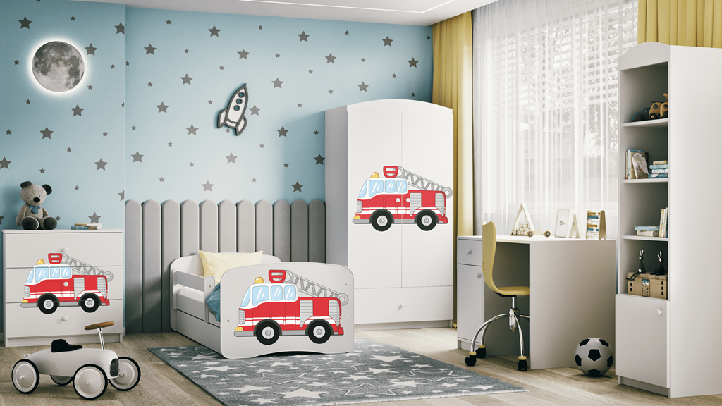 Chest of drawers babydreams white fire brigade