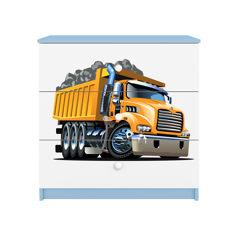 Cassettiera per bambini babydreams blue truck