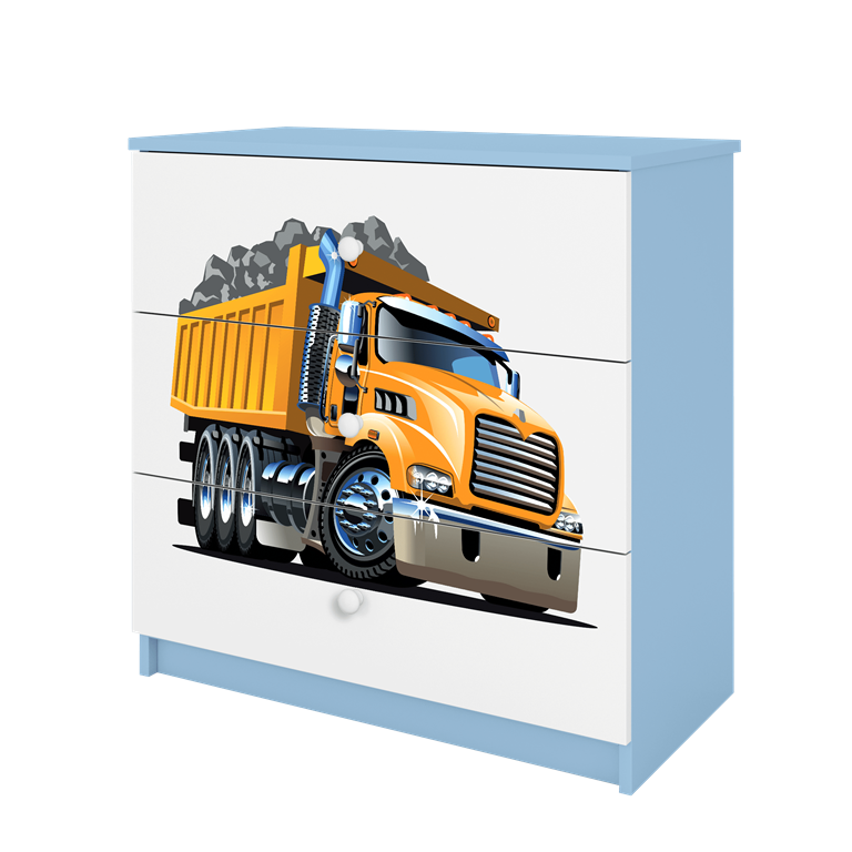 Cassettiera per bambini babydreams blue truck