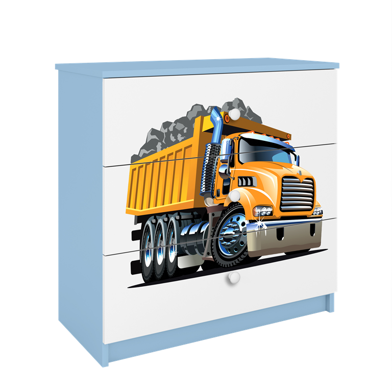 Cassettiera per bambini babydreams blue truck