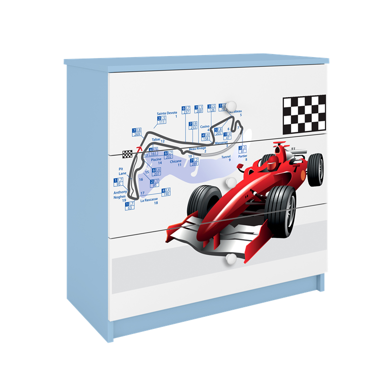 Chest of drawers babydreams blue formula