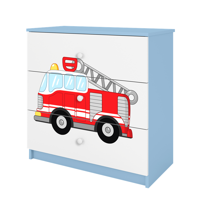 Chest of drawers babydreams blue fire brigade