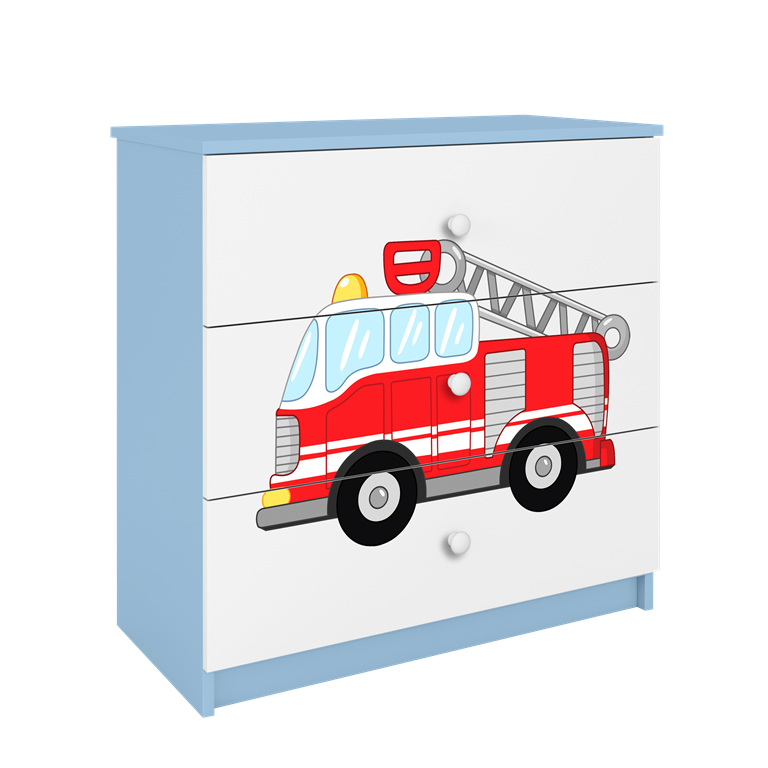 Chest of drawers babydreams blue fire brigade
