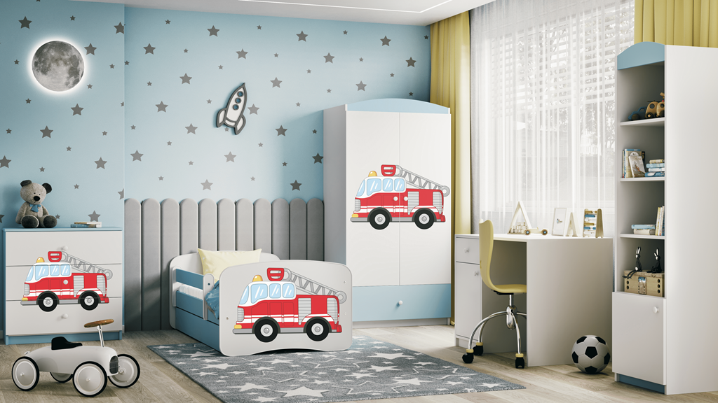 Chest of drawers babydreams blue fire brigade