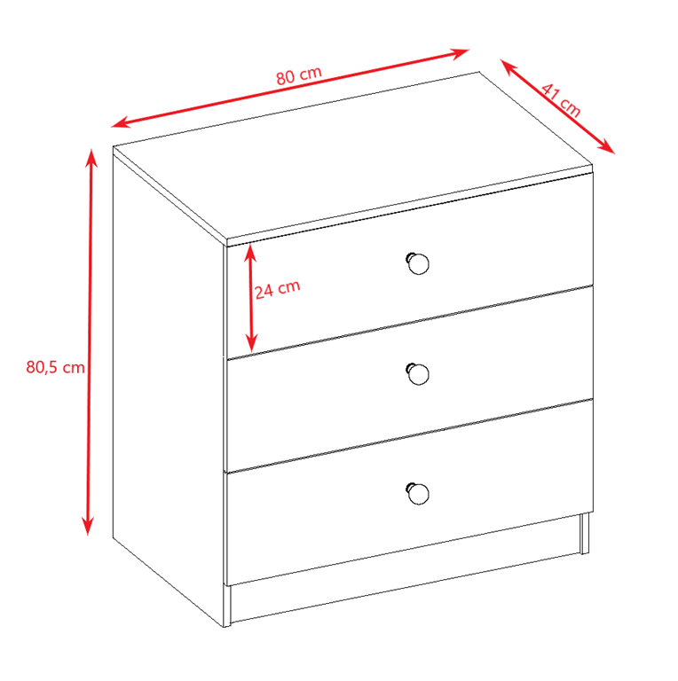 Chest of drawers babydreams blue fire brigade