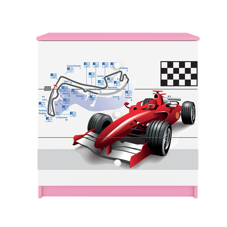 Cassettiera per bambini babydreams pink formula