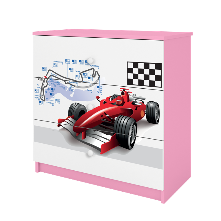 Cassettiera per bambini babydreams pink formula