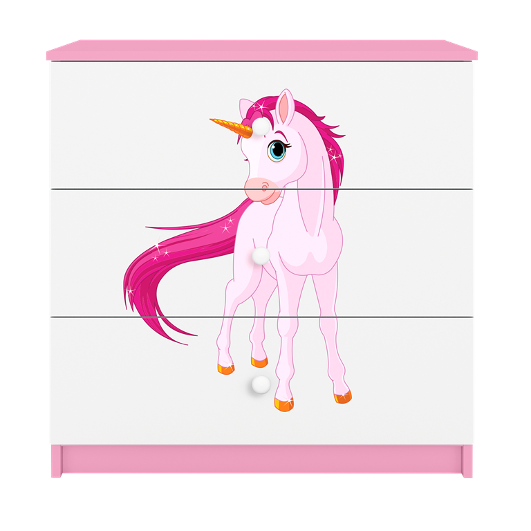 Chest of drawers babydreams pink unicorn
