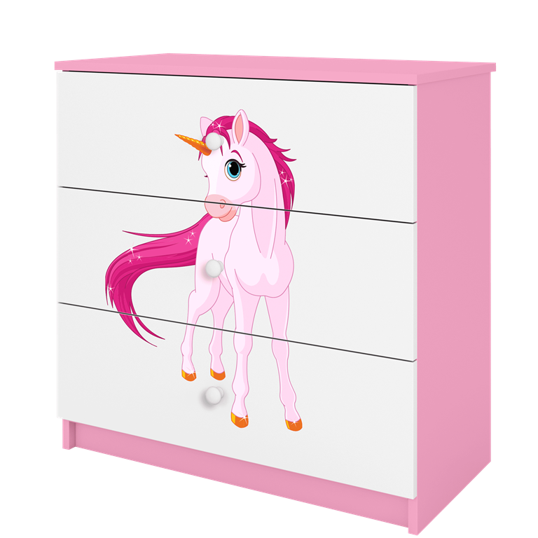 Chest of drawers babydreams pink unicorn