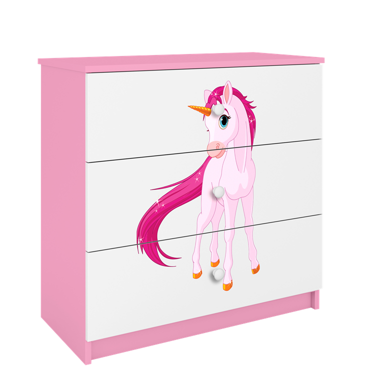Chest of drawers babydreams pink unicorn