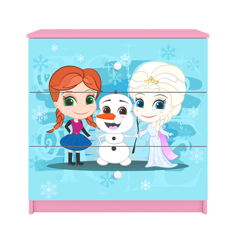 Chest of drawers babydreams pink frozen land