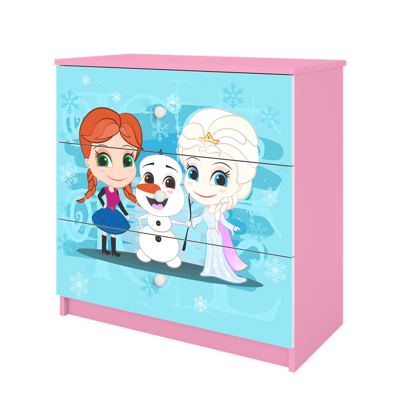 Chest of drawers babydreams pink frozen land