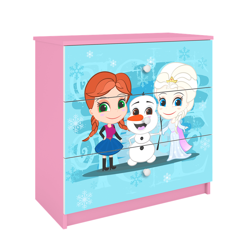 Chest of drawers babydreams pink frozen land