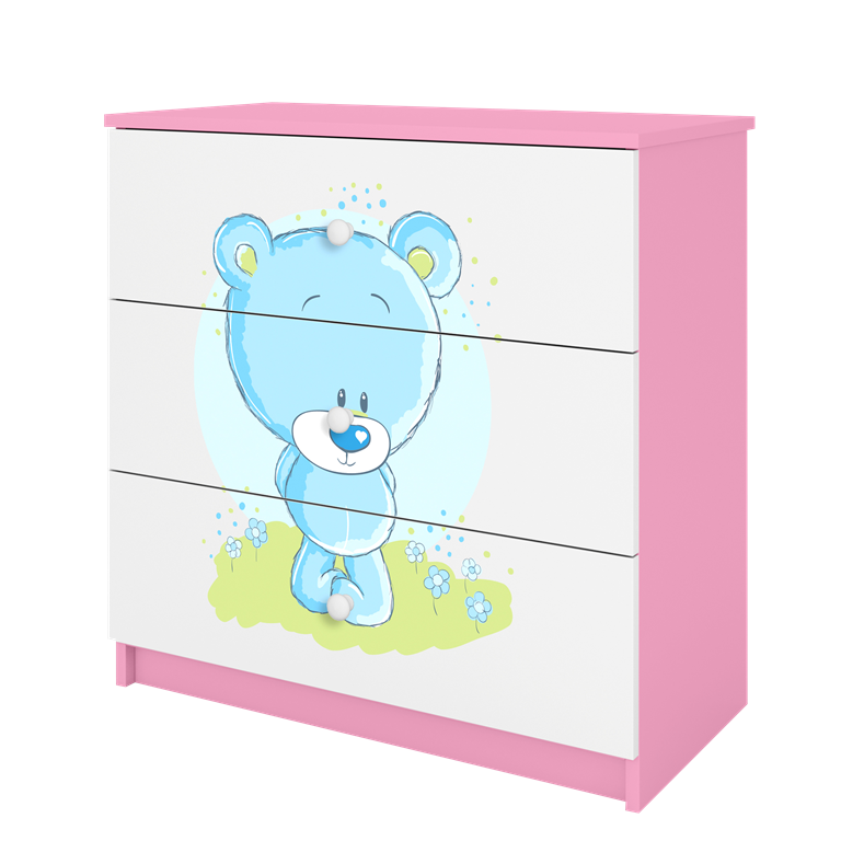 Chest of drawers babydreams pink blue teddybear