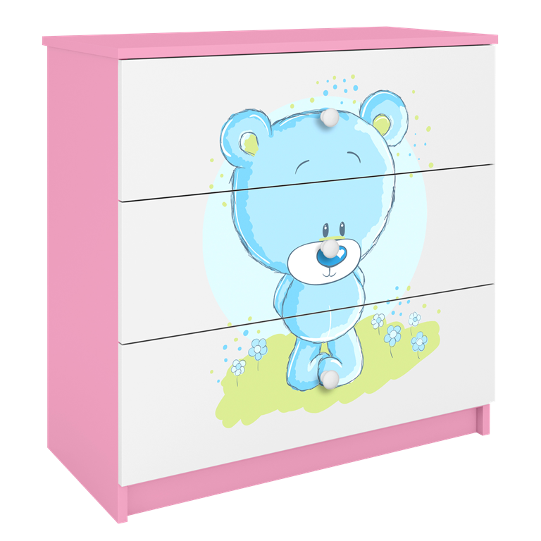Chest of drawers babydreams pink blue teddybear