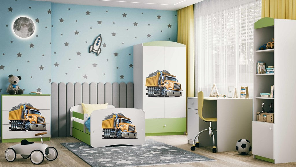 Chest of drawers babydreams green truck