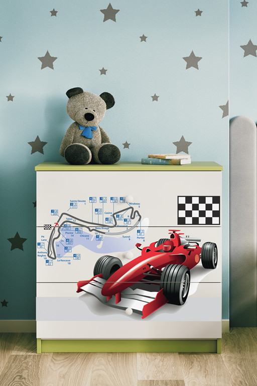 Cassettiera per bambini babydreams green formula