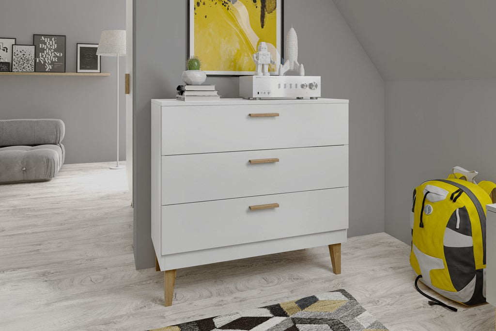 Cassettiera kubi white