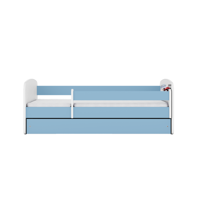Letto per bambini babydreams blue formula con cassettone e materasso omaggio 180/80