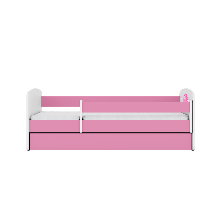 Bed babydreams pink princess on horse with drawer with mattress 160/80