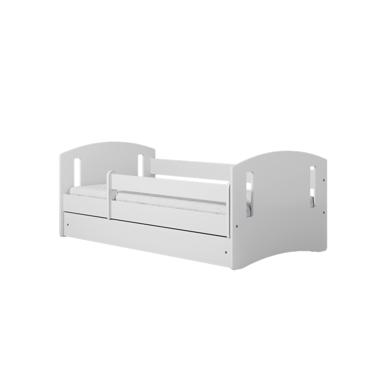 Bed classic 2 white with drawer with mattress 160/80