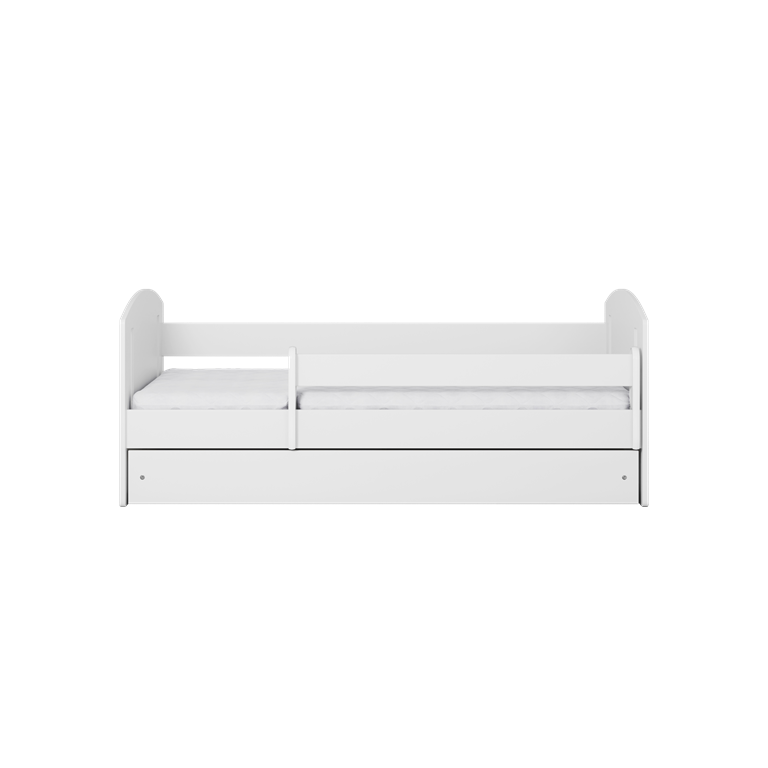Bed classic 2 white with drawer with mattress 180/80