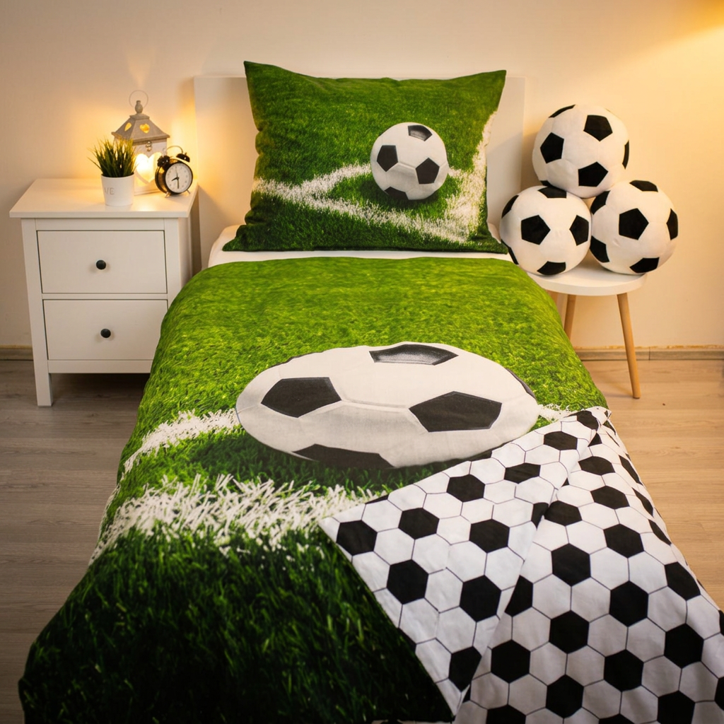 Letto calcio in luce serale