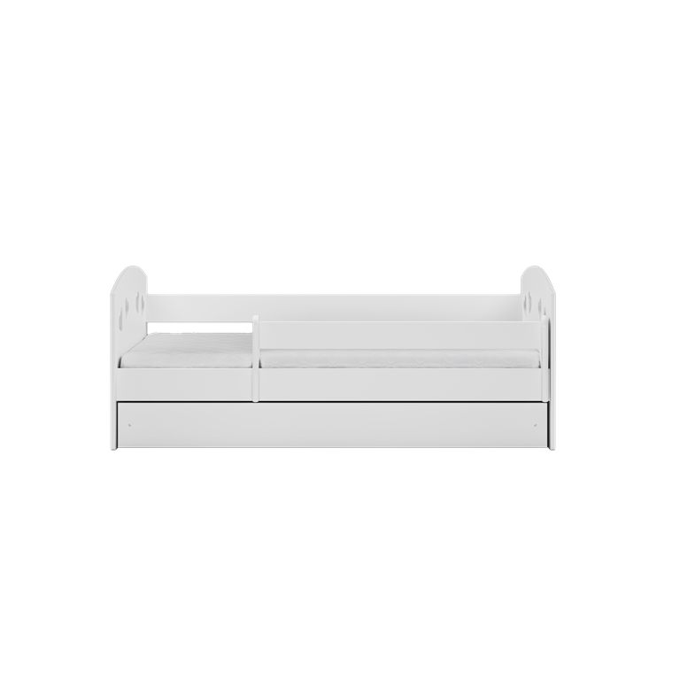 Bed Julia white with drawer with mattress 140/80