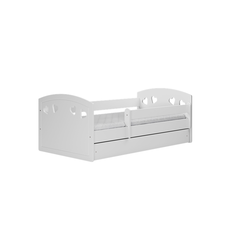 Bed Julia white with drawer with mattress 180/80