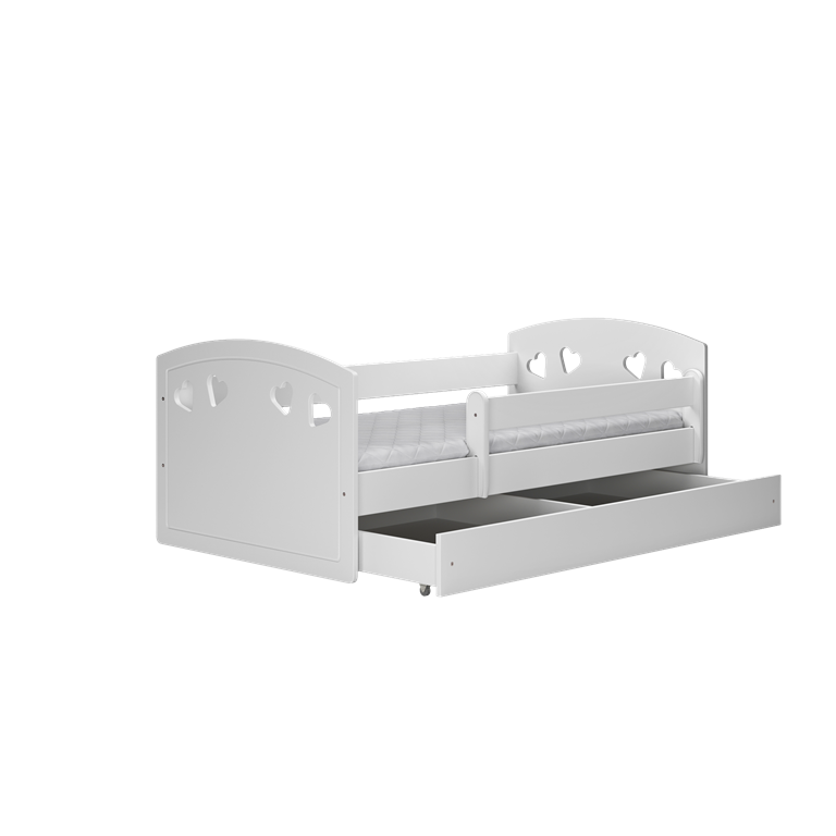Bed Julia white with drawer with mattress 180/80