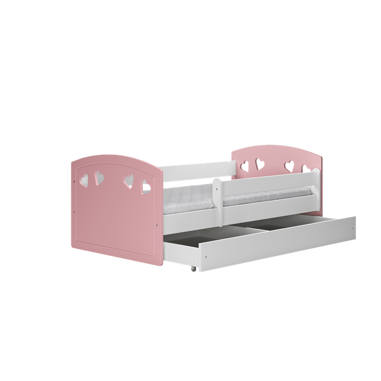 Bed Julia mix pale pink with drawer with mattress 160/80