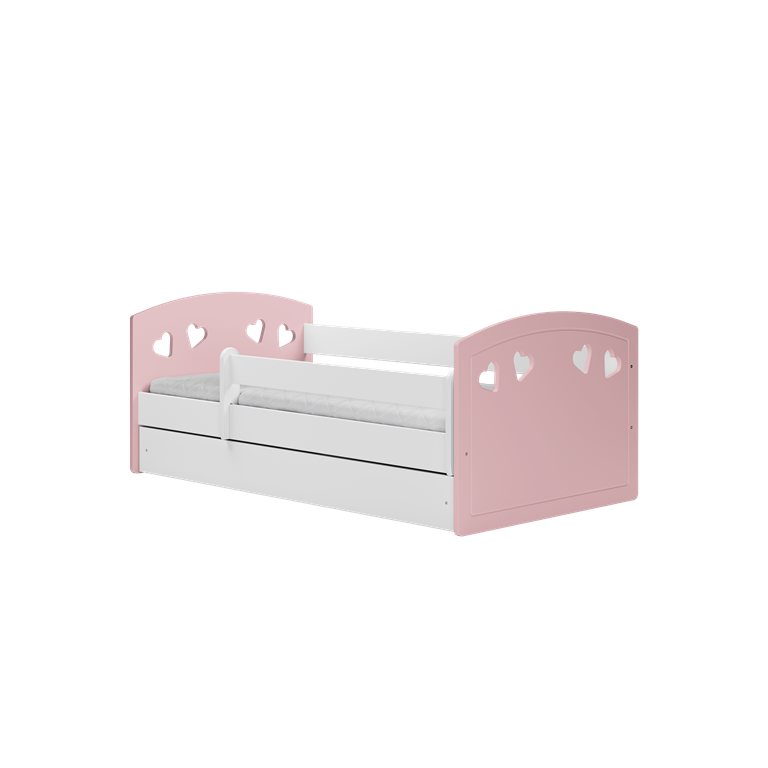 Bed Julia mix pale pink with drawer with mattress 160/80