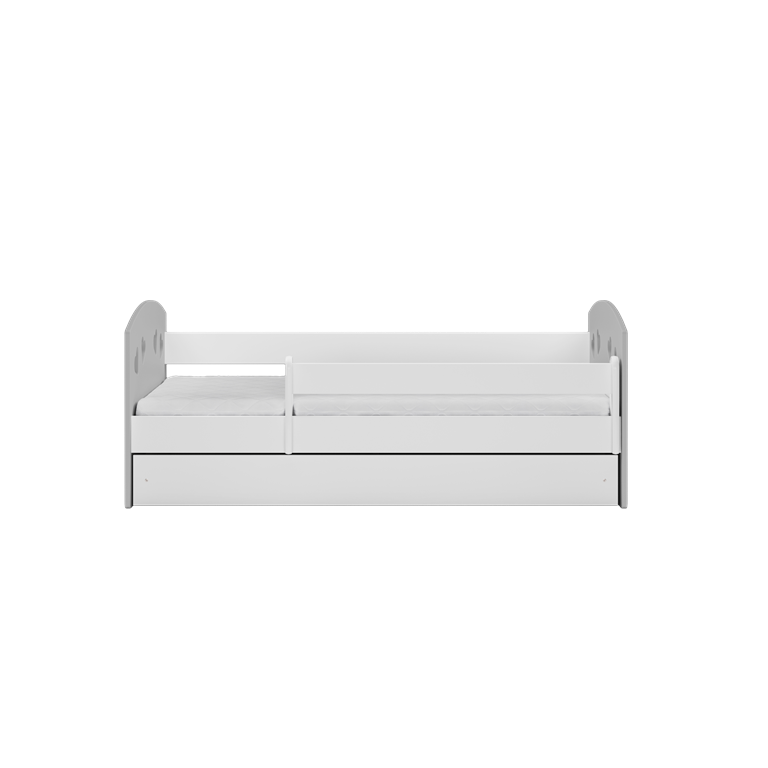 Bed Julia mix grey with drawer with mattress 180/80