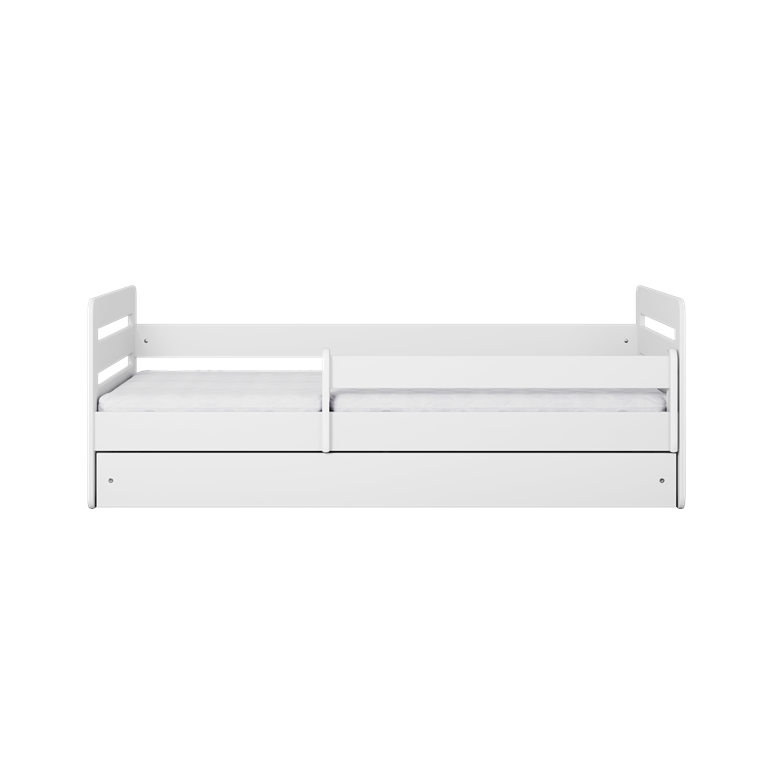 Bed tomi white with drawer with mattress 140/80