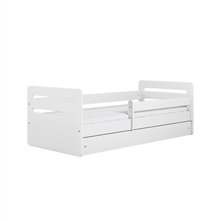 Bed tomi white with drawer with mattress 180/80