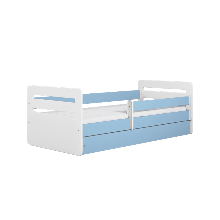 Bed tomi blue with drawer with mattress 140/80