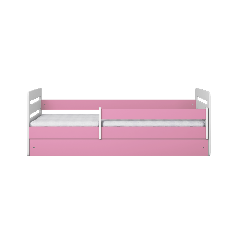 Bed tomi pink with drawer with mattress 180/80