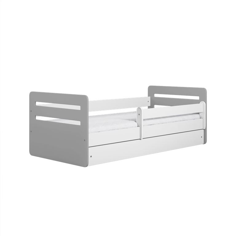 Bed tomi mix grey with drawer with mattress 160/80